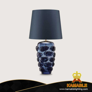 Hotel High-end Custom Oversized Blue Blob Glass Lamp Decorative Table Lamp (KDA-TL04)