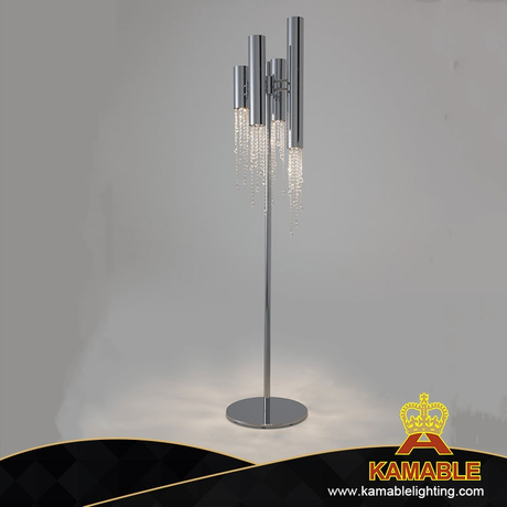 Luxurious Stunning Shinnig Asfour Crystal Metal Tube Floor Lamp (KDA-FL29)