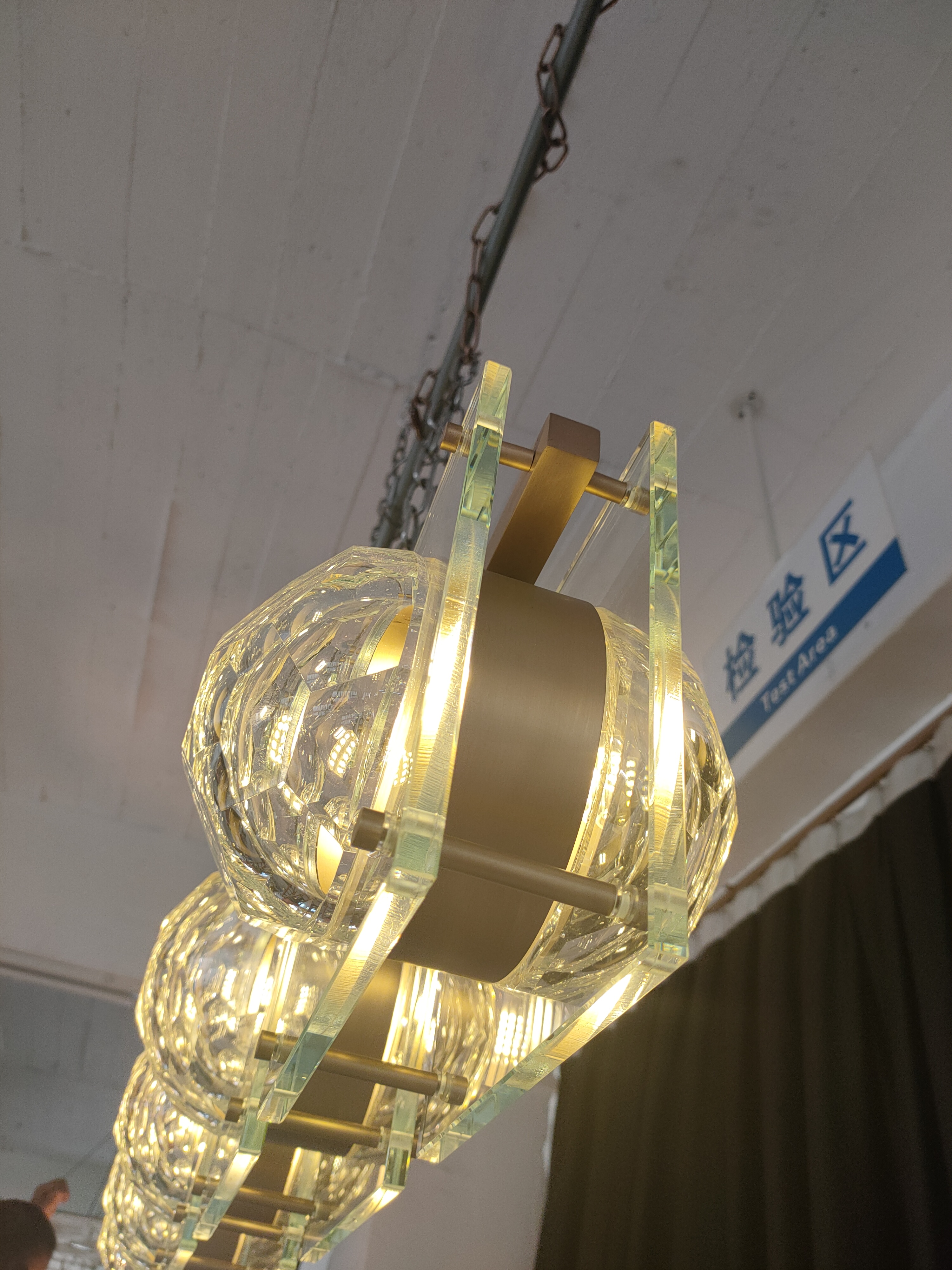 Contemporary Square Indoor Brass Decoration Lamp (KAP6011)