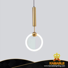 Simple Modern Single Circle Ring Indoor Metal Acrylic Pendant Light (KIZ-69P)
