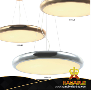 Decorative Round Shape Living Room Iron Acrylic Pendant Lighting (KAH0041/S/G) 