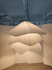 Big Decorative Silk Fabric Off-white Indoor Hallway Gallery Pendant Light (KIA-109P)