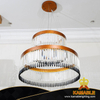Triple Layer Living Room Shinning Simple Crystal Pendant Lamp (KA522-P)