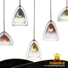 Double Layer Triangle Glass Kitchen Simple Pendant Lighting (MD21567-1-300)