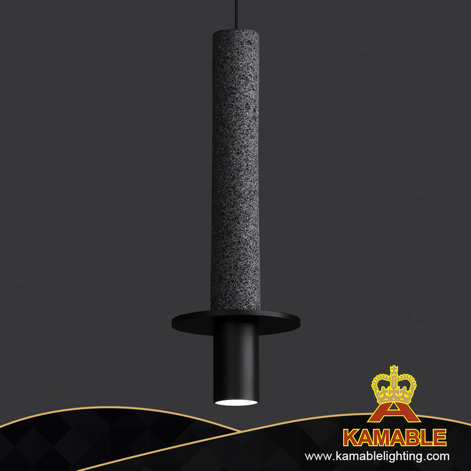 Special Design LED Black Concrete Pendant Lamp in Room (KH8908B) 