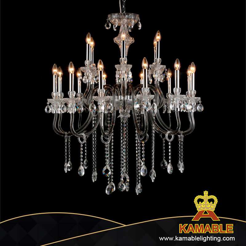 Maria Red Hot Style Villa Indoor Crystal Glass Chandelier (11002-18)