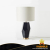 Magnificent Black Faceted Metal Modern Table Lamp in Bedroom (BEST-T17-113)