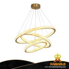 Elegant Classical Ring Glass Villa Hallway LED Pendant Light (KD91011-85+65+45S)