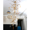 Decorative Long Tree Shape Villa Interior Glass Chandelier (KA520-C)