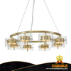 Fashion Style Circle Gold Stainless Steel Living Room Pendant Light (MT80527-4L-1090)