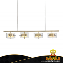Fashion Style Circle Gold Stainless Steel Living Room Pendant Light (MT80527-4L-1090)