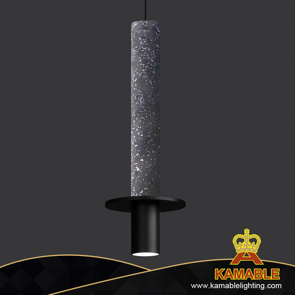 Special Design LED Black Concrete Pendant Lamp in Room (KH8908A) 