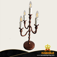 Retro Antique Brass Iron Candle Villa Home Luxury Table Lamp (KIA-111T)