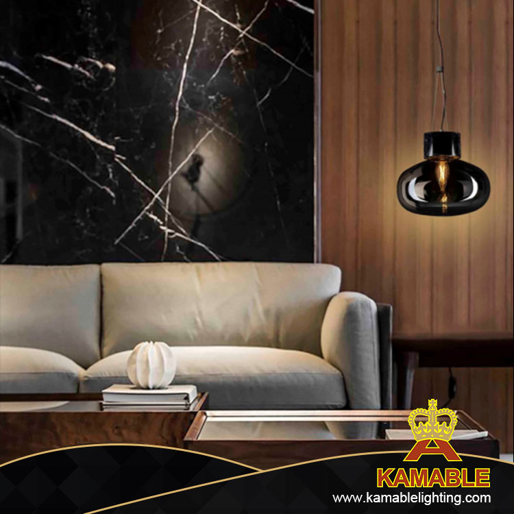 Designer Style Elegant Home Warm Glass Steel Pendant Light(KA1181S1-A)