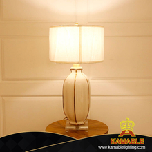 Splendid Great White Ceramic Crystal Metal Villa Palace Table Lamp (KA526-T)