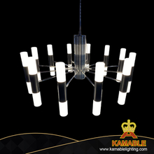 Delicate Comtemporary Living Room Black Metal Acrylic Pendant Lamp (KIZ-62P)