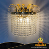 Line Great Excellent Villa Custom Crystal Gold Metal Wall Lamp(YHC2040-W)