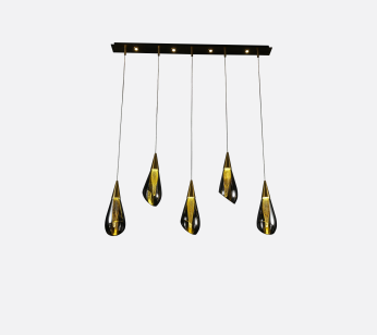 Colorful Special Design Northern Light Smoke Glass Chandelier (KJ8106)