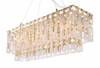 Fancy Glass Metal Linked Chain Dining Area Hanging Lighting (MD80200-8-750)