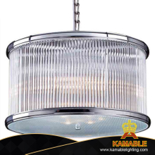 European Modern Glass Chrome Iron Pendant Light in Villa (KG0604-D50)