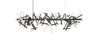 Long Branches Cross Steel Elegant Bedroom Pendant Light (BD0408P)