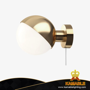 Ball Glass Modern Style Brass Metal Home Hallway Wall Light (KIHB-105W)