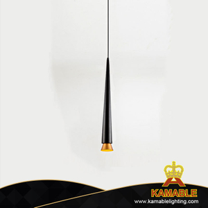 Office Restaurant Modern Led Metal Black Gold Line Pendant Light (HP805S) 