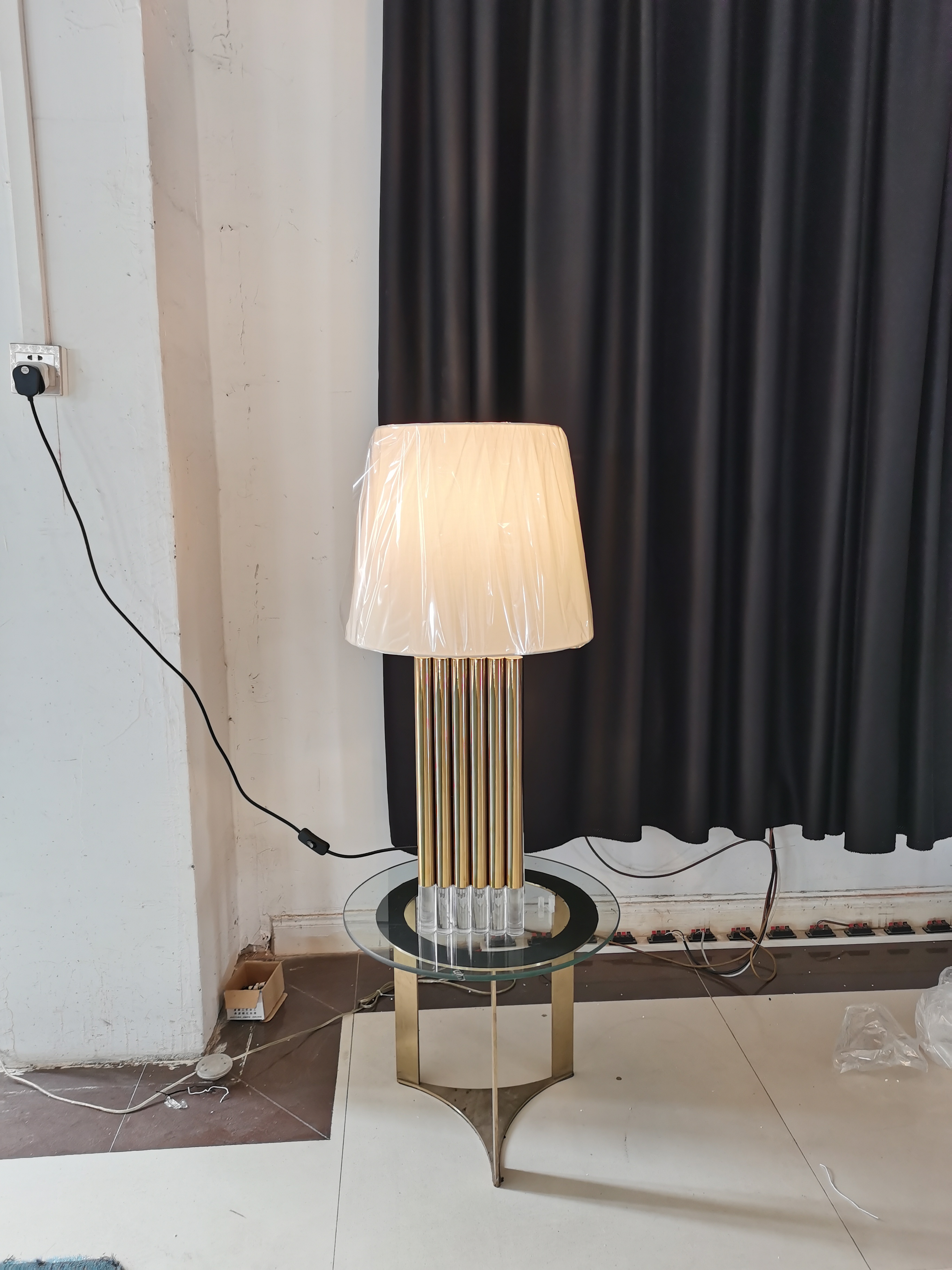 Modern Stainless Steel Home Table Lamp(KAT18-167)