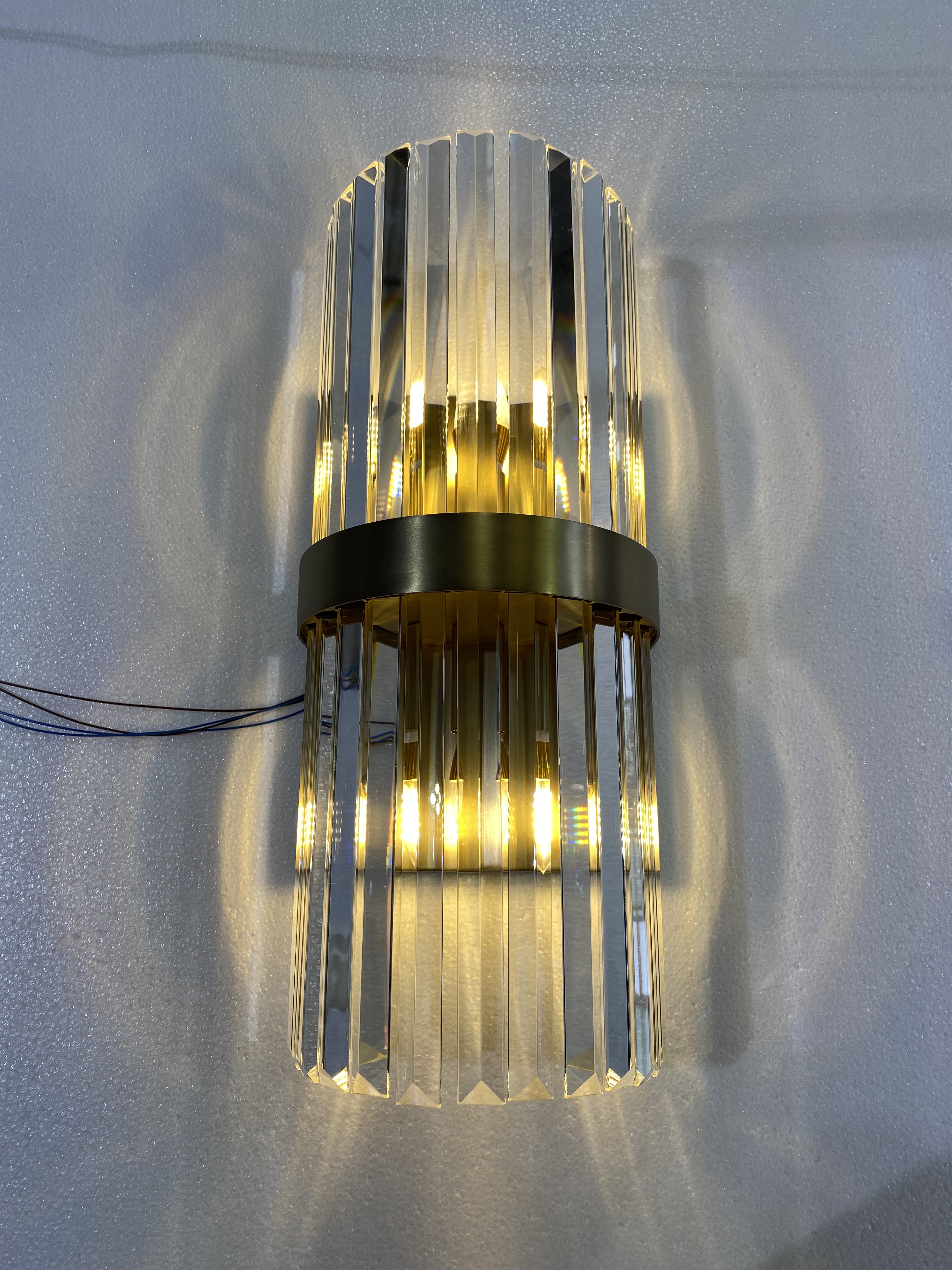 Fancy Classical Design Crystal Glass Metal Wall Light in Villa (KIZ-65W)