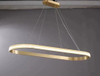 Elegant Classical Ring Glass Villa Hallway LED Pendant Light (KD91011-85+65+45S)