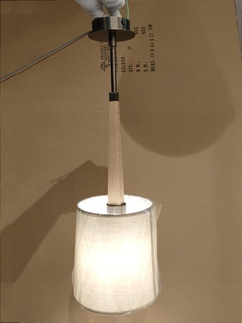 Traditional New Style Wood Fabric Simple Fashion Pendant Light (P0155/1)