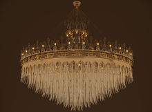 High-end Temple Custom Large Gradient Color Glass Decorative Chandelier for Project (KYZ-CH01)