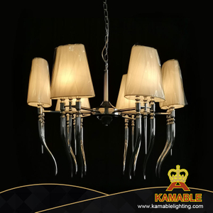 Modern Design Nordic Iron Chrome Finish Chandelier at Gate (BY862-6) 