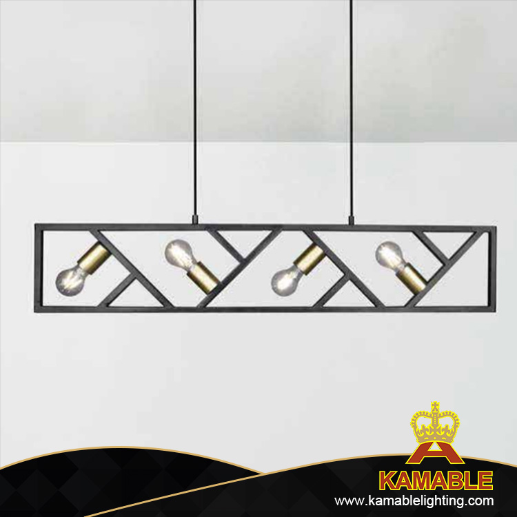 Modern Design Distinctive Metal Black Pendant Light (KP10902-4)