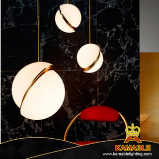 Elegant Unique Fancy Acrylic Steel Gold Living Room Pendant Lamp (KA7210)