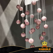 Fantasy Purple Jade Villa Glass Ball Pendant Lamp (KA1307S-R26)