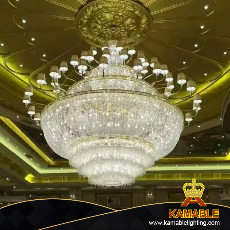 European Elegant Luxurious Entrance Hall Crystal Chandelier Lighting (KA944C)
