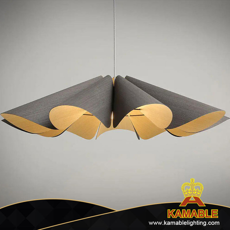 Special Unique Wooden Pattern Modern Metal Pendant Light (KIHB-104P)