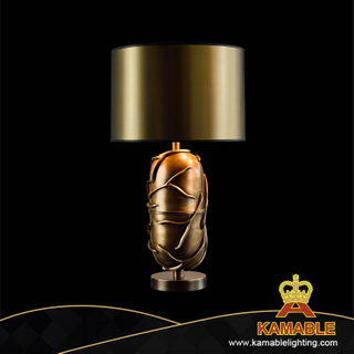 Classical Design Copper Color Resin Table Lamp Villa Project Decoration Table Lamp (KDA-TL28)