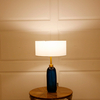 Elegant Decorative Style Hotel Blue Glass Table Lamp(KA532-T)