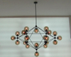 Decorative Modern Residential Cognac Glass Pendant Lighting (1123S-15 ) 