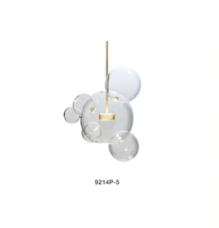 Home bedroom decorative glass pendant lighting(9214P-3L)