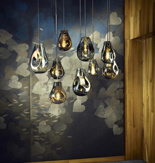 Dining room decoration glass pendant lighting (9208P-A)