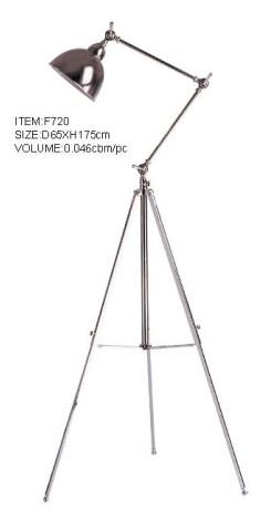 Elegant decor metal tripod floor light (F720)
