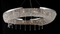 Metropolitan design decorative modern interior pendant lamps (291-12L ) 