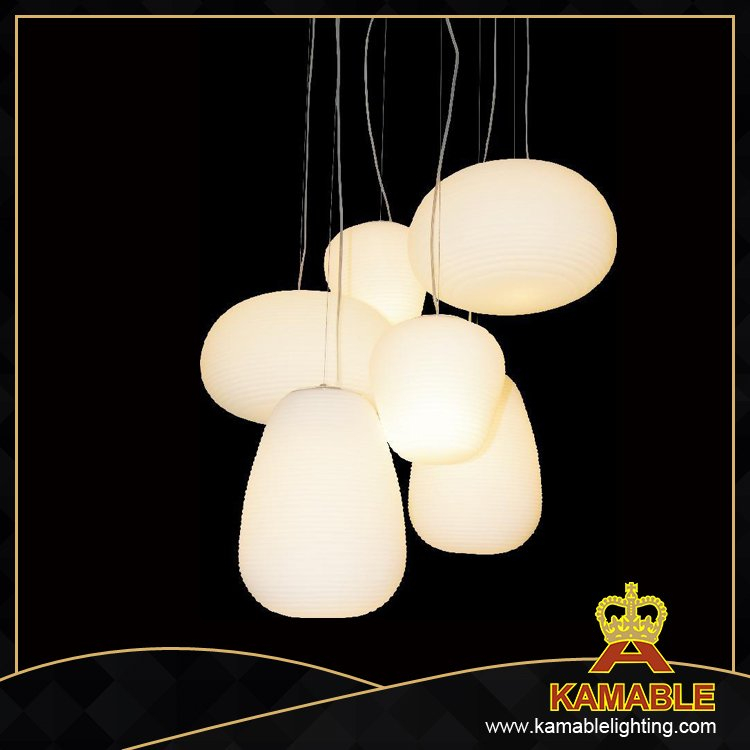 Fancy design glass decorative modern interior pendant lamp (2223S6 ) 