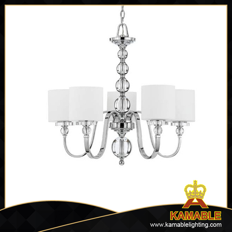 Fresh style modern hotel lobby crystal pendant light(CL 5468 CR+WT )