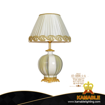 Hotel Room Decorative Ceramic Brass Table Lamp (ST-5006-1-A)