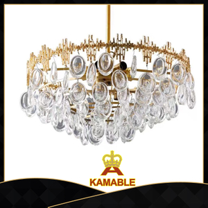 hotel decorative brass crystal pendant lighting(KP06314)