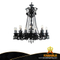 Black iron crystal indoor decorative pendant light(WD06075-12+6 )